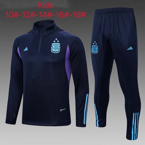 Ninos Sudadera De Training Argentina 2023/2024 Azul